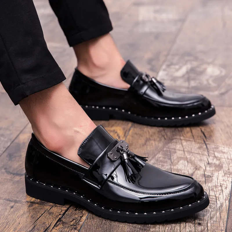 Men's shoes, Korean fashion, versatile, British business suit, business dress, youth leisure shoes, bright shoes