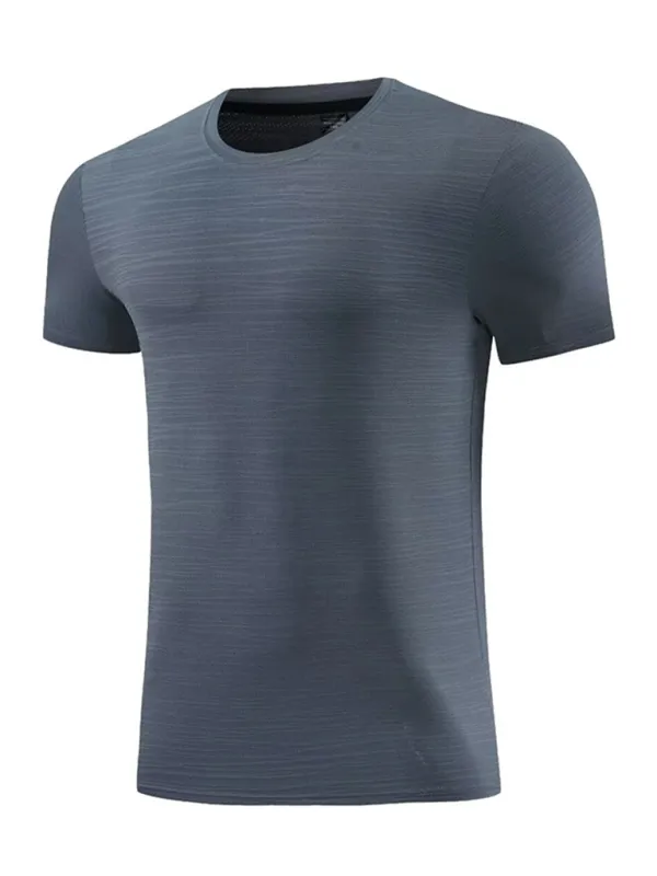 Men's Ultra-Light Ice Silk Quick-Dry Sports Tee - Perfect for Spring & Summer Activities!