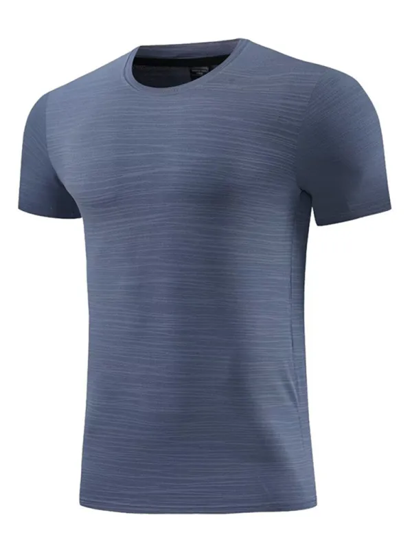Men's Ultra-Light Ice Silk Quick-Dry Sports Tee - Perfect for Spring & Summer Activities!