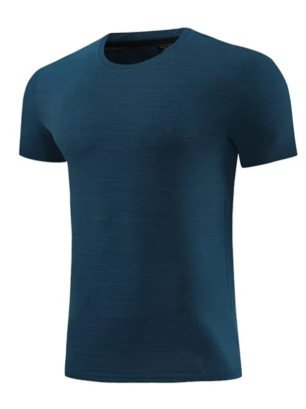 Men's Ultra-Light Ice Silk Quick-Dry Sports Tee - Perfect for Spring & Summer Activities!