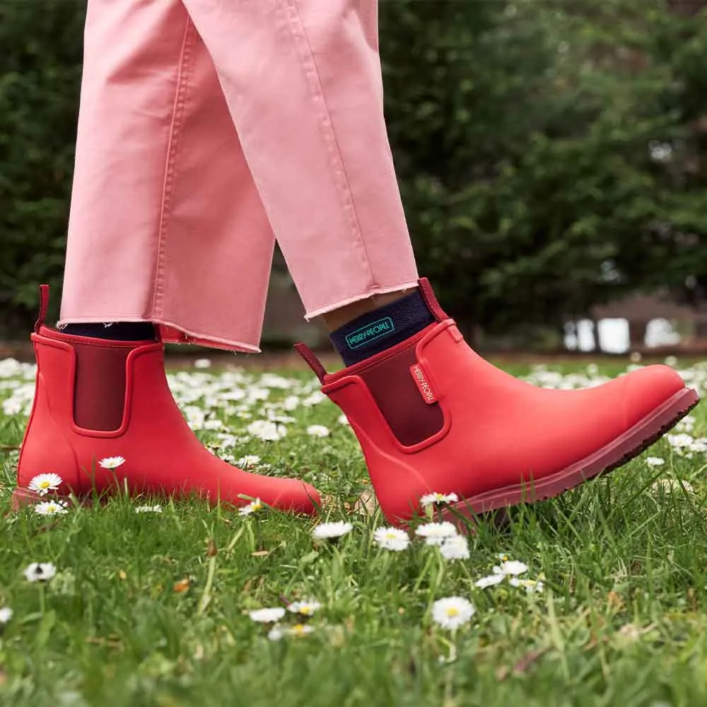 Merry People Bobbi Gumboots - Poppy Red