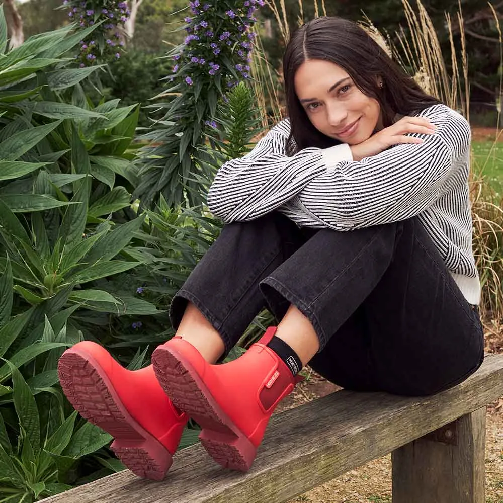 Merry People Bobbi Gumboots - Poppy Red