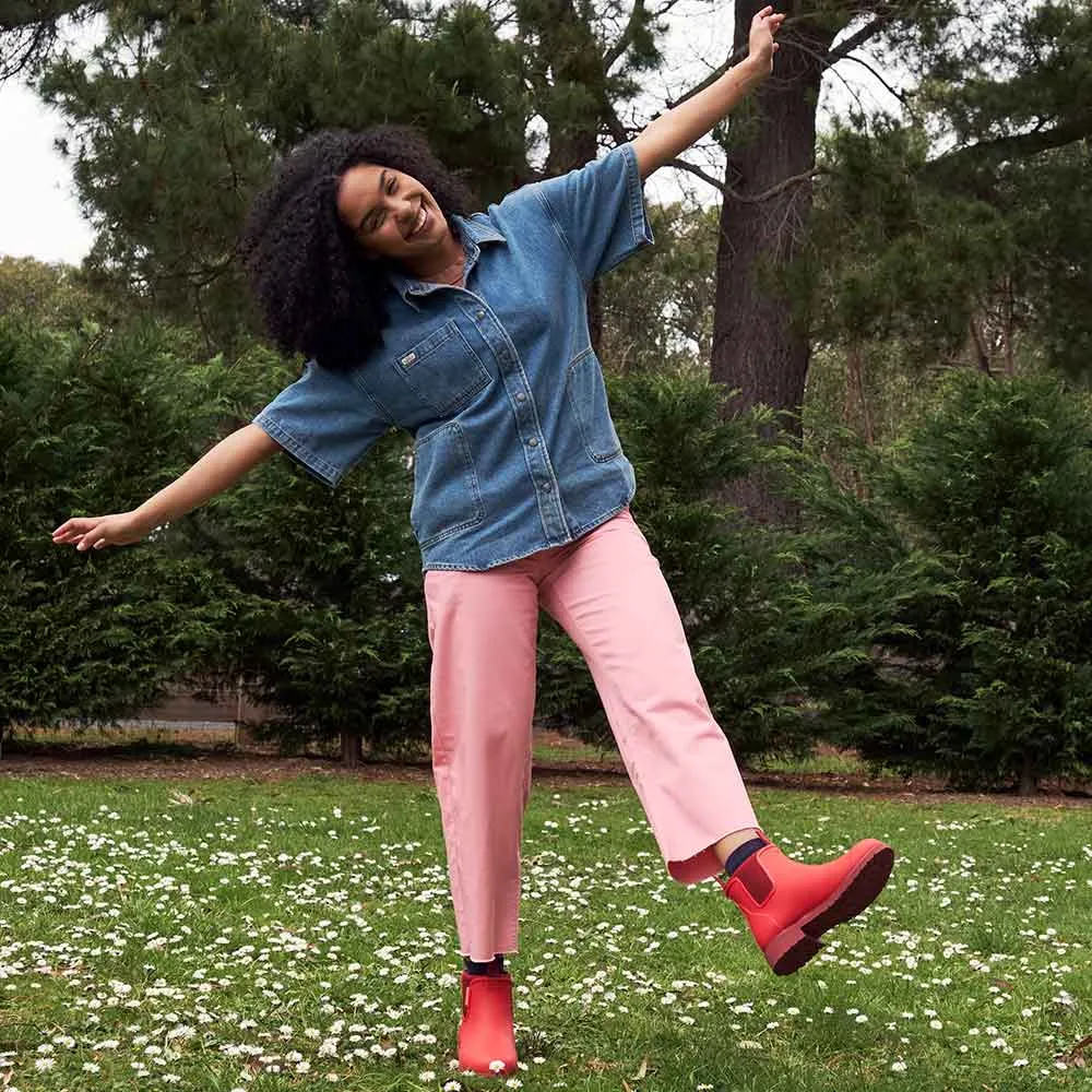 Merry People Bobbi Gumboots - Poppy Red