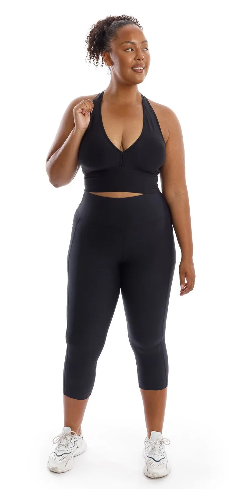 Midnight Body Luxe Capri Leggings with Pockets