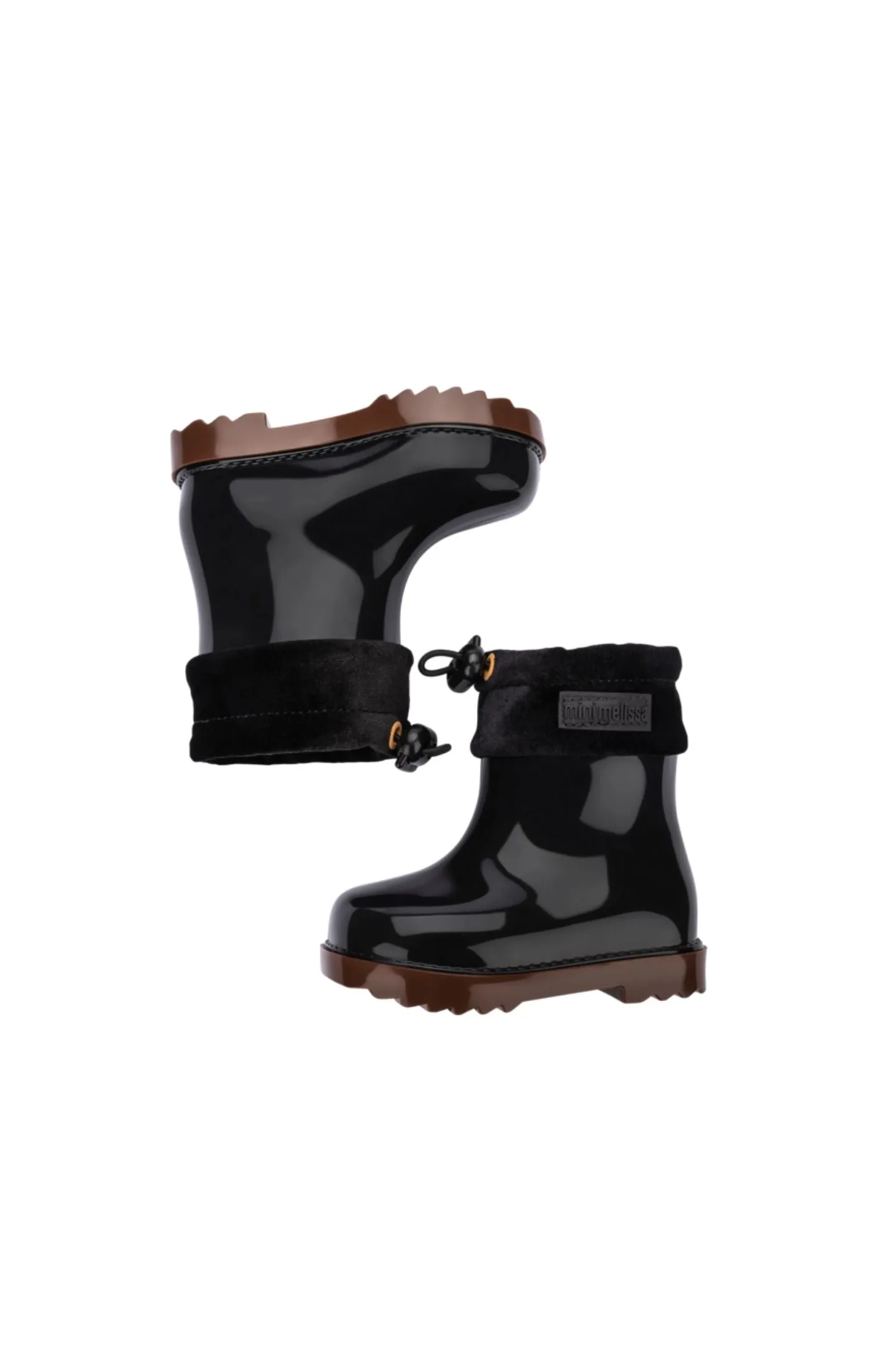 Mini Melissa Rain Boot III BB - Black / Caramel