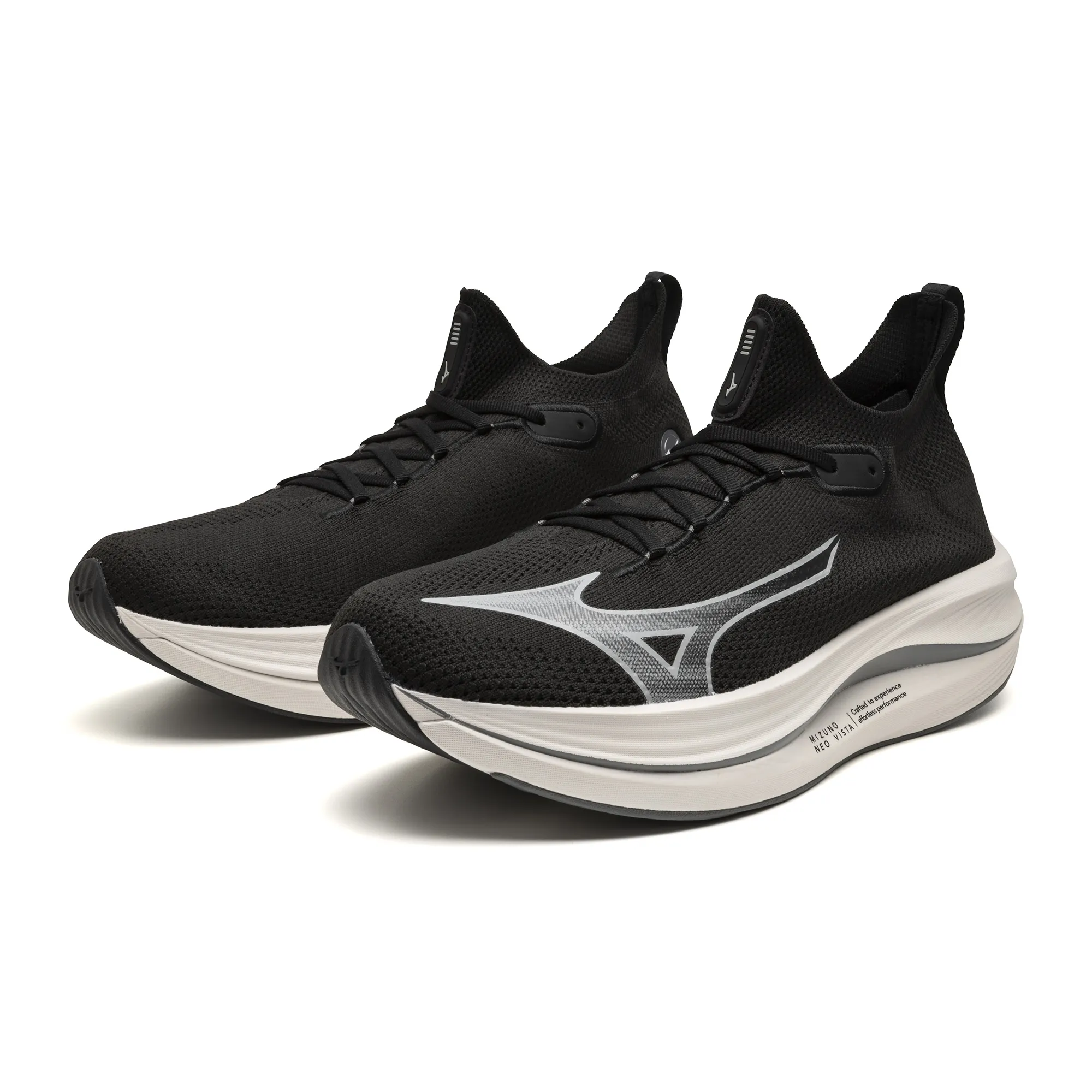 Mizuno Neo Vista (Men's) - Black/White/Nimbus Cloud