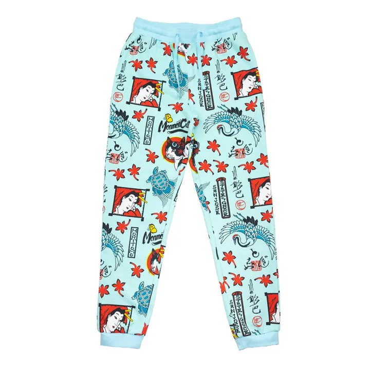 MONMON SUN CAT FRENCH TERRY SWEATPANTS