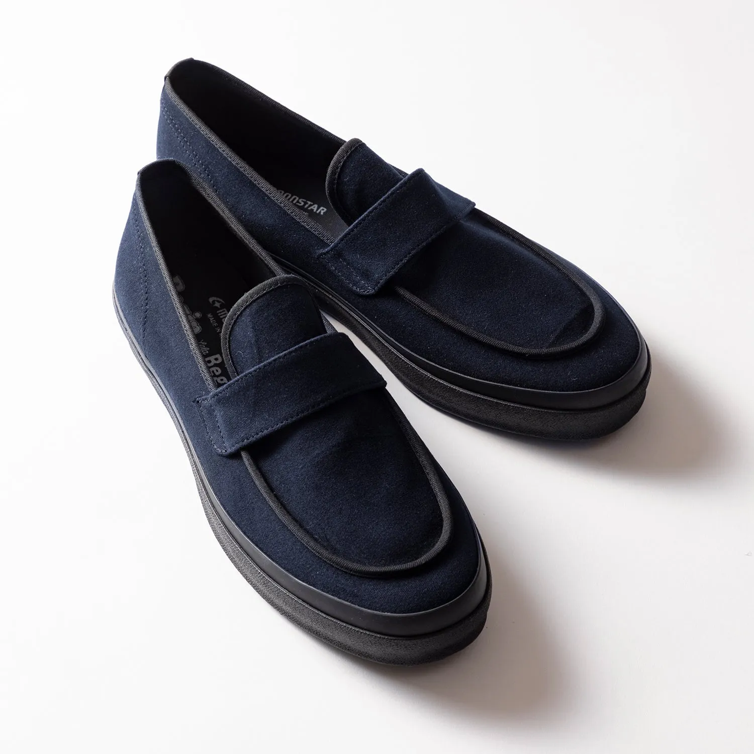 MOONSTAR | ムーンスター　Begin別注 オールネイビー仕立てのLOAFY W