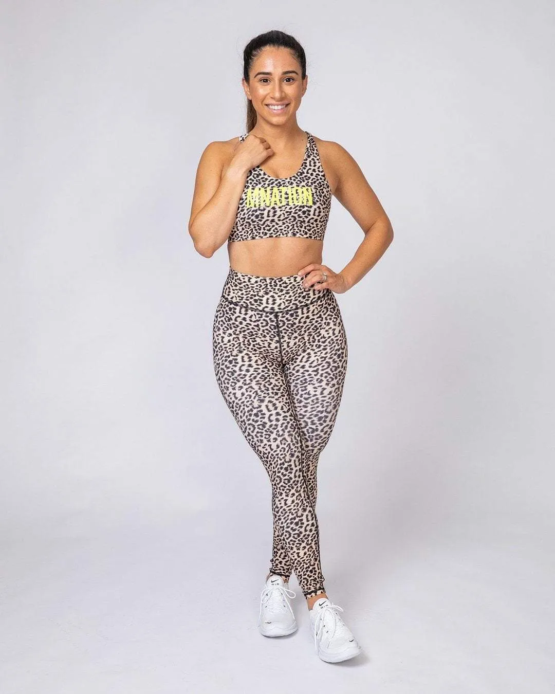 Motion Sculpt Bra - Yellow Leopard