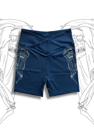 Navy Reaper Bike Shorts