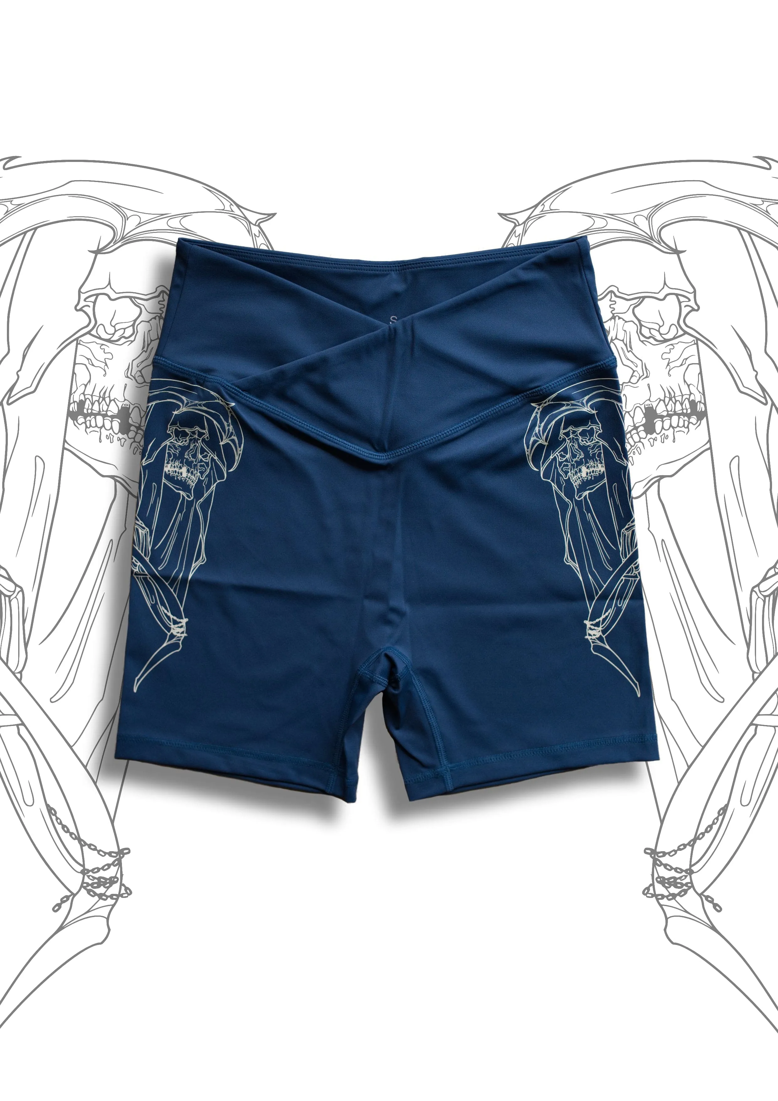 Navy Reaper Bike Shorts