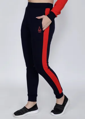 Navy Red Joggers