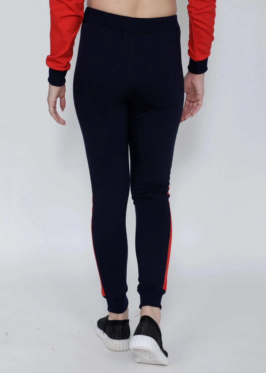 Navy Red Joggers
