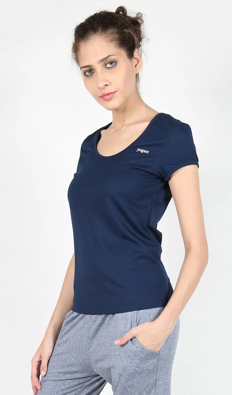 Navy Round-neck T-Shirt