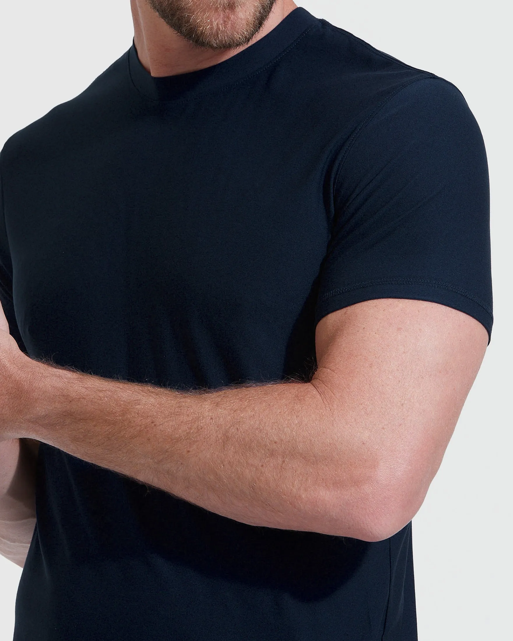 Navy Tall Active Crew Neck 2.0