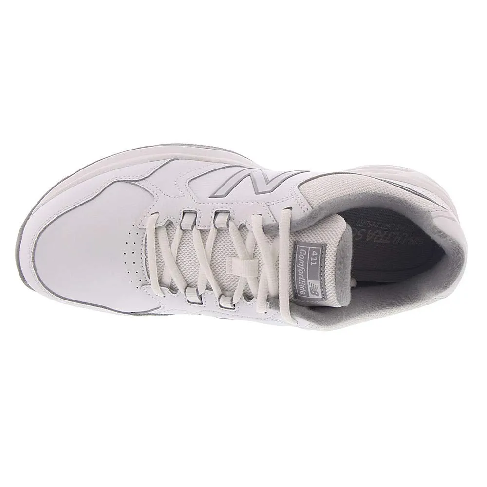 New Balance Men's 411 V1 Training Shoe, White/Silver Mink, 11 X-Wide