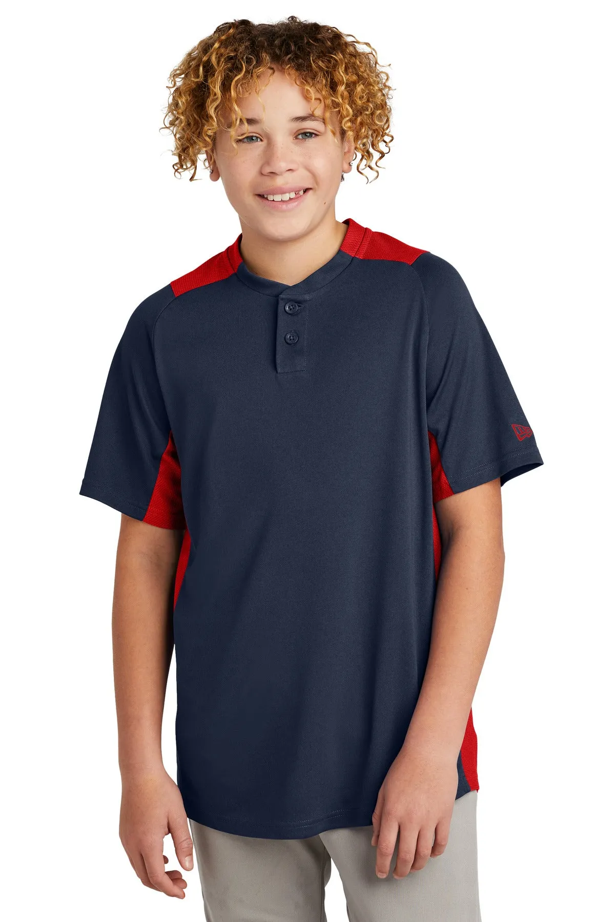 New Era  ®  Youth Diamond Era 2-Button Jersey. YNEA221
