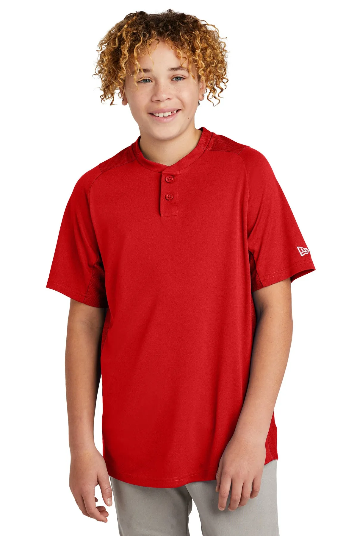 New Era  ®  Youth Diamond Era 2-Button Jersey. YNEA221