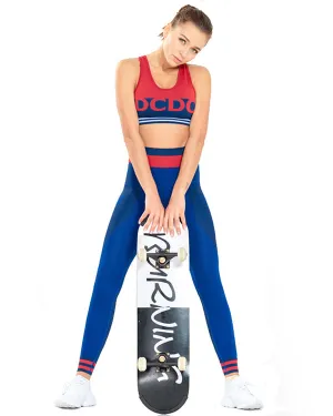 New Letter Print ColorBlock Gym Sets