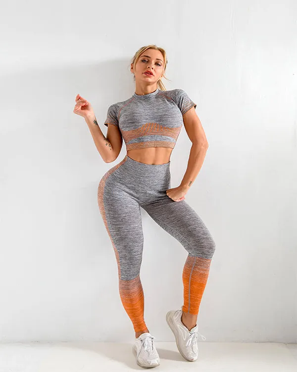 New Seamless ColorBlock Gym Sets