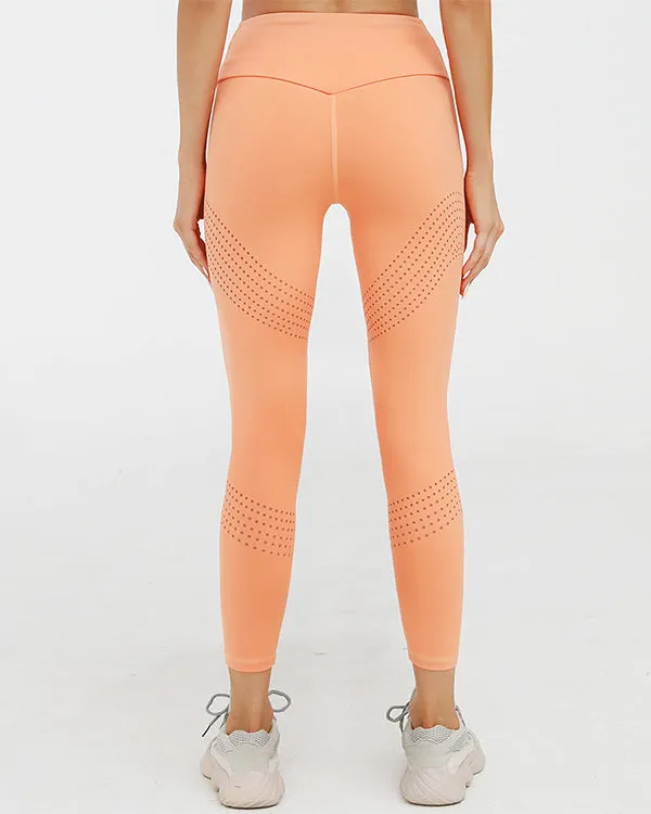 New Seamless Cut Out Sports Bra And High Waisted Leggings Gym Sets