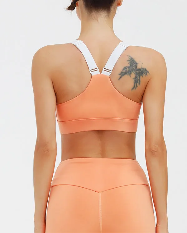 New Seamless Cut Out Sports Bra And High Waisted Leggings Gym Sets