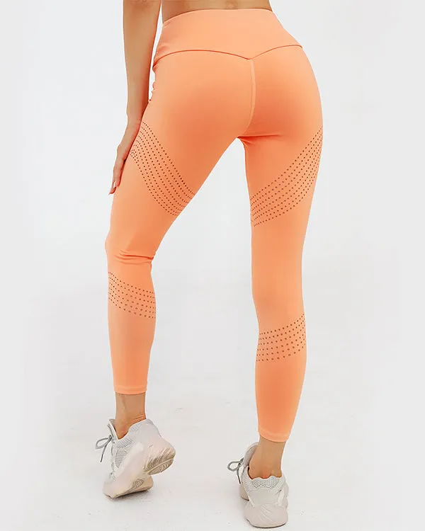 New Seamless Cut Out Sports Bra And High Waisted Leggings Gym Sets