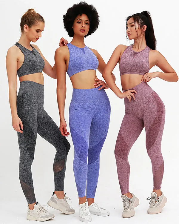 New Seamless Mesh  Gym Sets