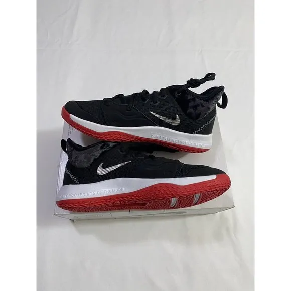 New Youth Size 7Y Black Red Nike PG 3 (GS) Basketball Shoes AQ2462 016