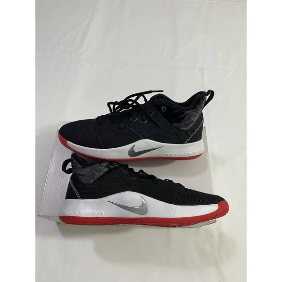 New Youth Size 7Y Black Red Nike PG 3 (GS) Basketball Shoes AQ2462 016