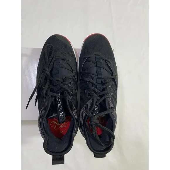 New Youth Size 7Y Black Red Nike PG 3 (GS) Basketball Shoes AQ2462 016