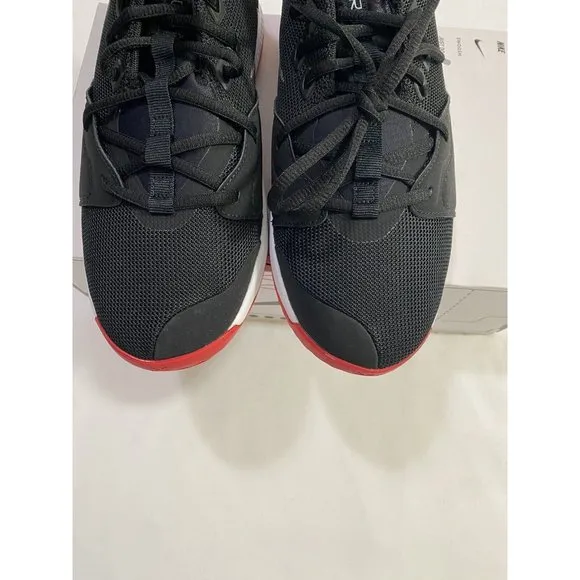 New Youth Size 7Y Black Red Nike PG 3 (GS) Basketball Shoes AQ2462 016