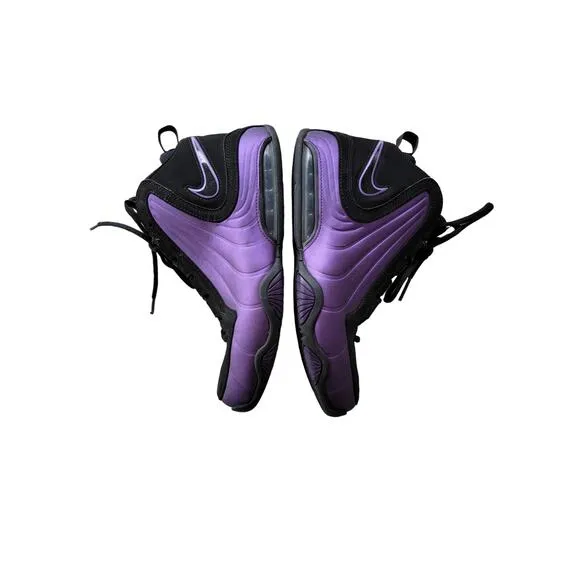 Nike Air Max Wavy Eggplant Black Purple Basketball Shoes Size 8.5