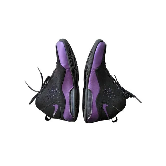 Nike Air Max Wavy Eggplant Black Purple Basketball Shoes Size 8.5