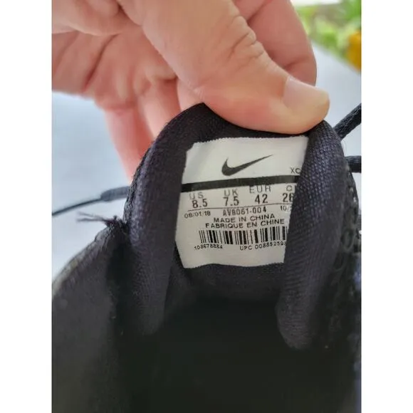 Nike Air Max Wavy Eggplant Black Purple Basketball Shoes Size 8.5