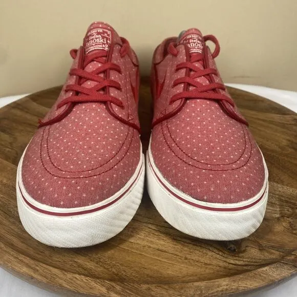 Nike Air Zoom Stefan Janoski Sb Red Polka Dot Mens White And Red Size 12 Shoes