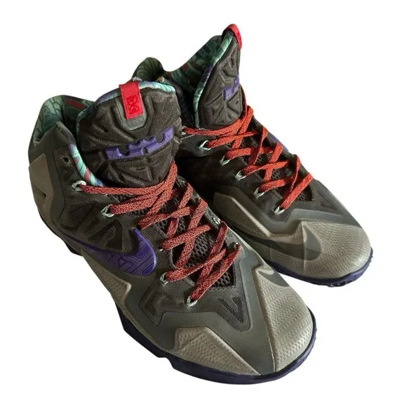 Nike Lebron 11 XI Terracotta Warrior Basketball Shoes 616175-005 Mens Size 9
