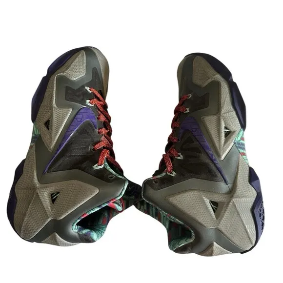 Nike Lebron 11 XI Terracotta Warrior Basketball Shoes 616175-005 Mens Size 9