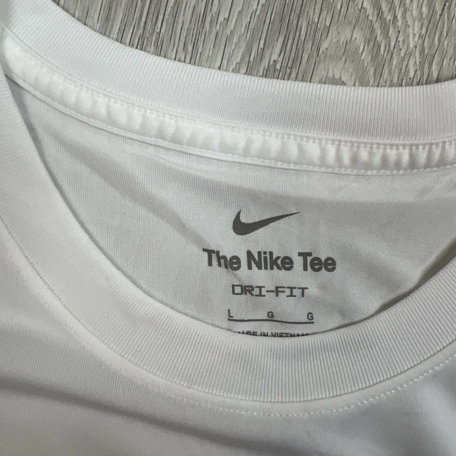 Nike Mens Activewear White Training Singlet Tank Top Size Large (New)