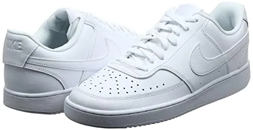 Nike Men's Court Vision Low Sneaker, White/Whiteblack, 9.5 Regular US