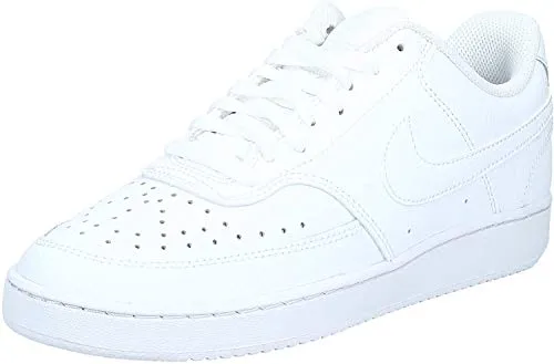 Nike Men's Court Vision Low Sneaker, White/Whiteblack, 9.5 Regular US