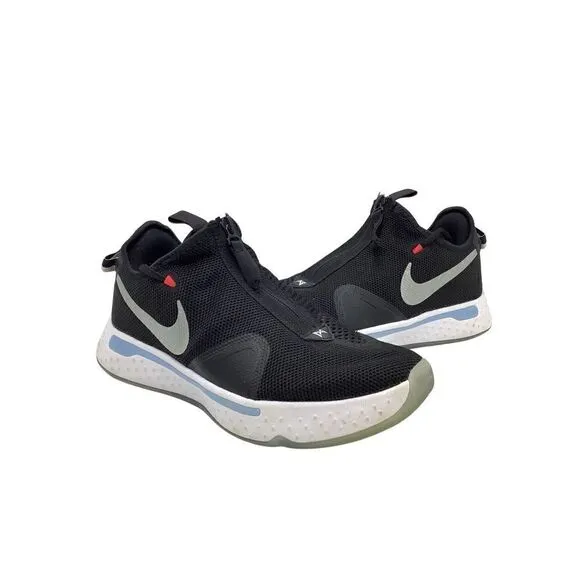 Nike Paul George PG 4 'Black' CD5079-001 Basketball Sneakers size 7.5 NO INSOLES