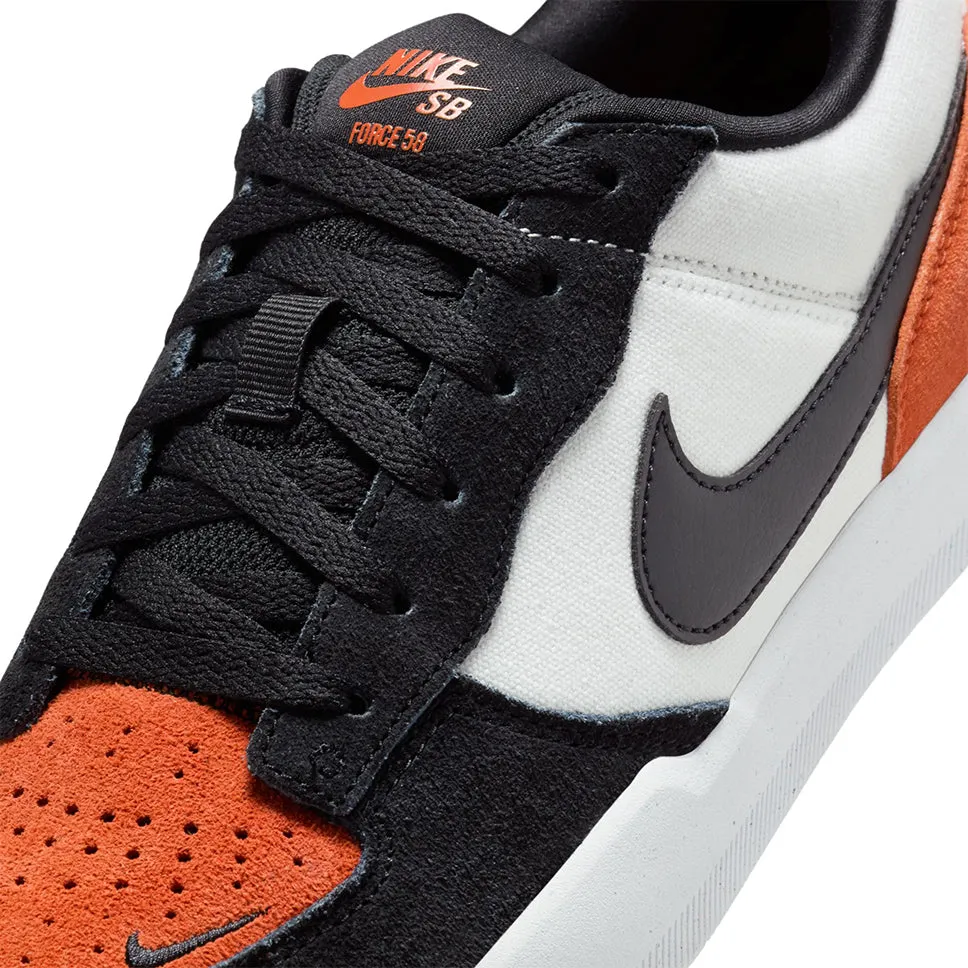Nike SB Force 58 White Black Cosmic Clay Shoes