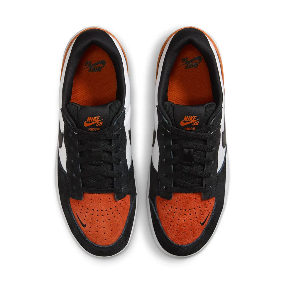 Nike SB Force 58 White Black Cosmic Clay Shoes