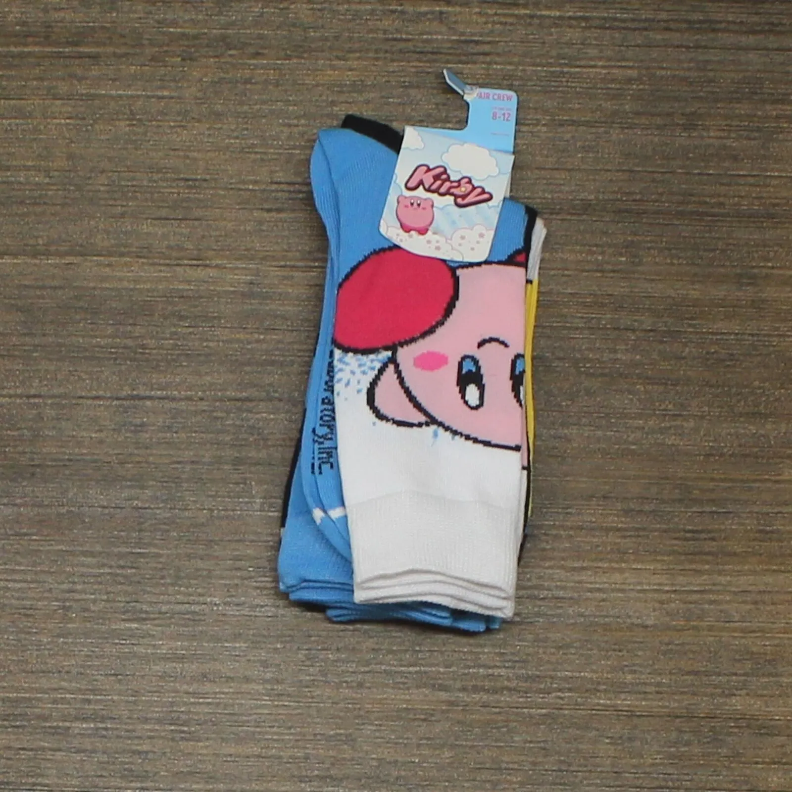 Nintendo Mens Kirby Character Casual Crew Socks