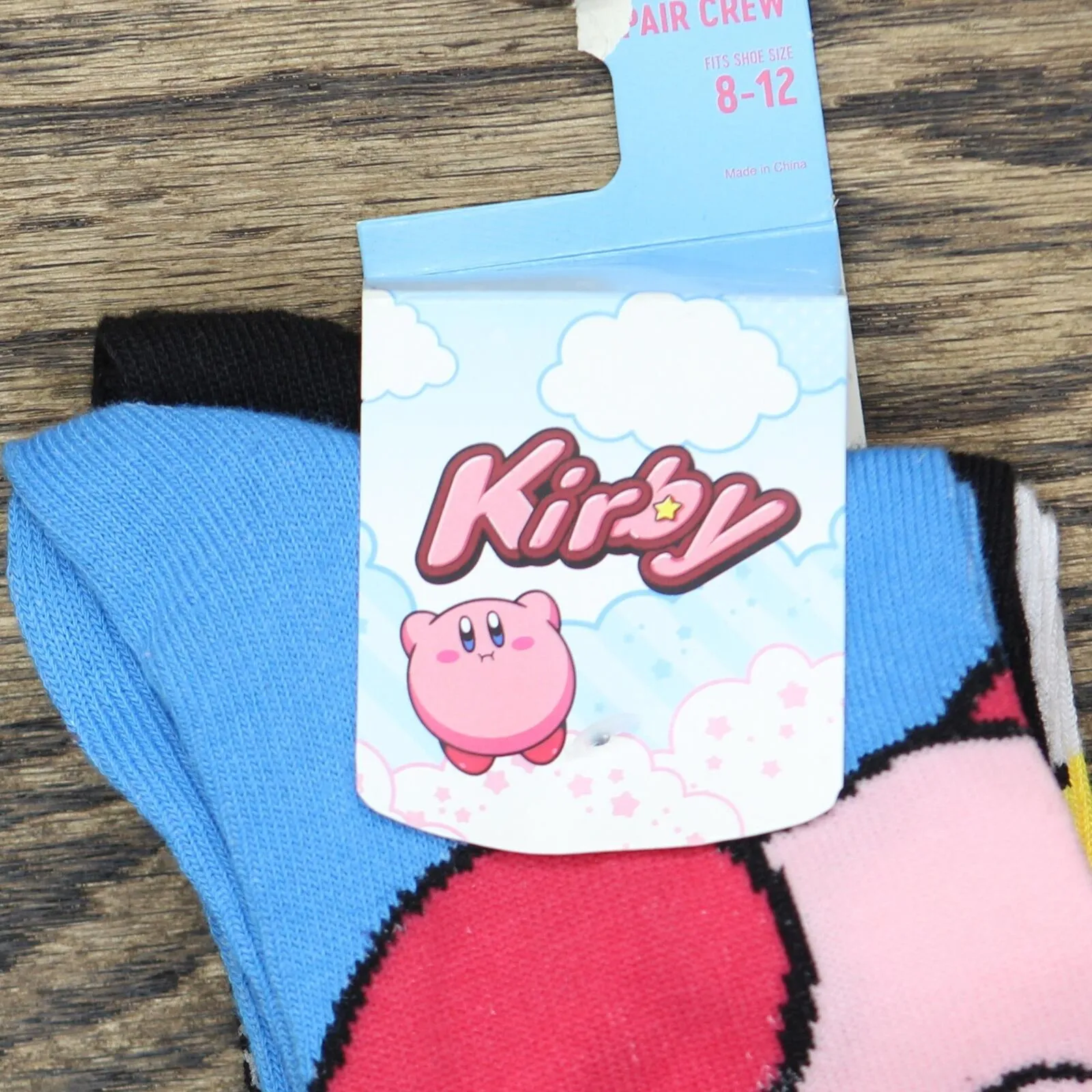 Nintendo Mens Kirby Character Casual Crew Socks