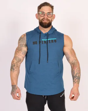 No Plateau Unisex Loose-Fitting Hooded Vest | Quick-Dry (Blue)