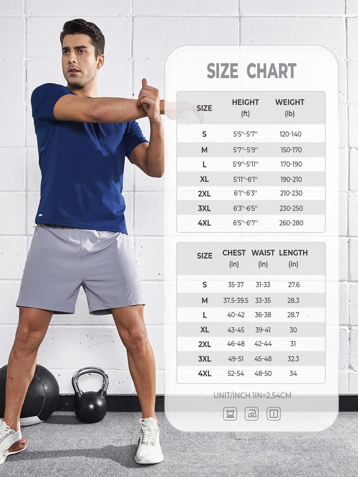 NORTHYARD Men's Workout Gym Shirts Quick Dry T-Shirts Running Athletic Short Sleeve Shirt for Men Navy