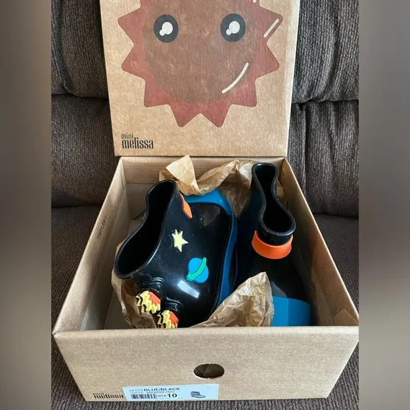NWT MINI MELISSA Kids Rain Boot Fabula Toddler Unisex Size 10T