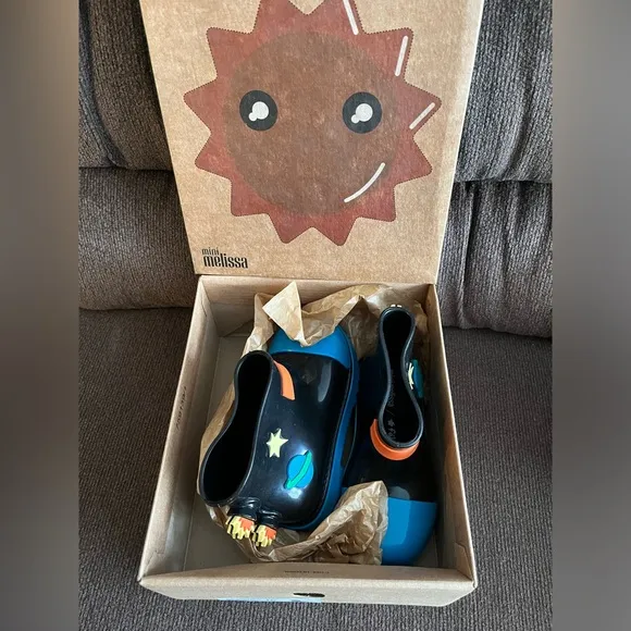 NWT MINI MELISSA Kids Rain Boot Fabula Toddler Unisex Size 10T